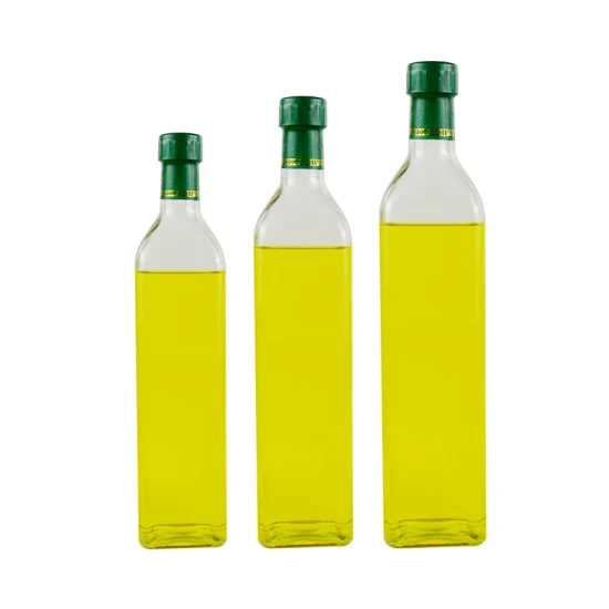 50 ml 100 ml 250 ml 500 ml 750 ml 1000 ml vide personnalisé ambre vert Transparent bouteilles en verre d'huile d'olive en gros pour l'huile